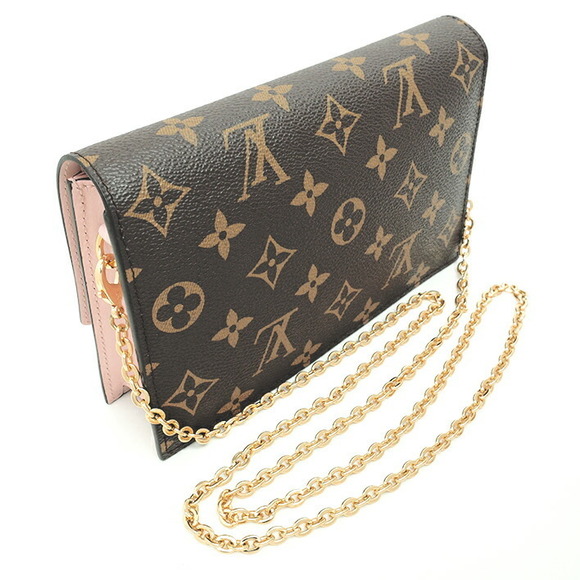 Louis Vuitton Shoulder Bag Wallet Flore Chain Rose Pink Ballerine - Picture 2 of 6